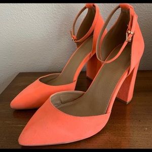 ASOS chunky heel, ankle strap heels